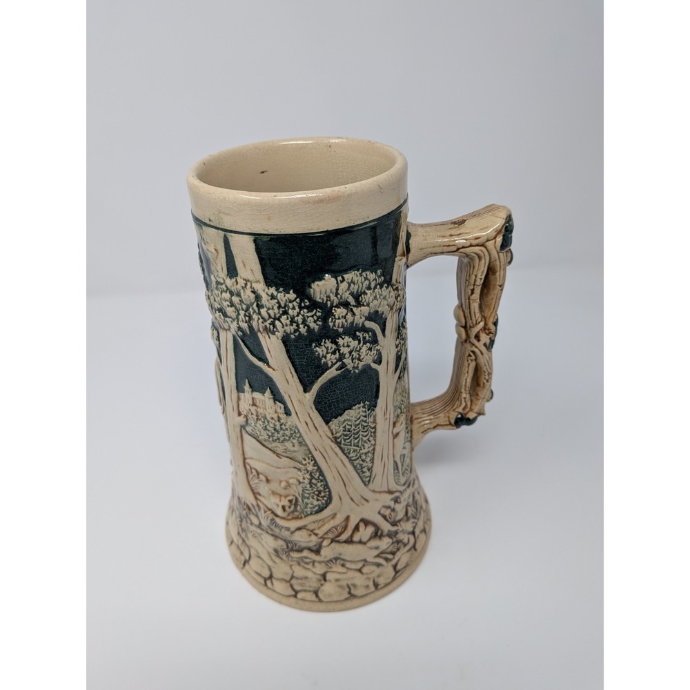 Vintage Stein Germany - Hunter with his Hounds, Deer Scene, 420 Octoberfest - Picture 3 of 11
